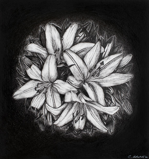 white-flowers-on-black